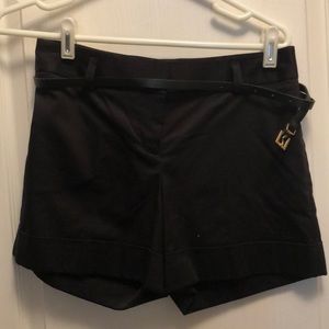 Black NWT Express Belted Shorts